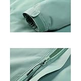 Hanks 'Shop. Fashion, płaszcz, wodoszczelny i oddychający para Stormsuit, damski zdejmowany dwa ciepłe doO (kolor: Fog Blue, Size : XXL)