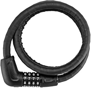 ABUS Unisex dla dorosłych 6615C/120/15 BK SCLL Steel-O-Flex, 0, 120 cm