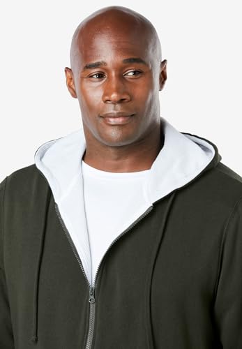 Boulder Creek by KingSize Men's Big & Tall Full-Zip Thermal Hoodie4