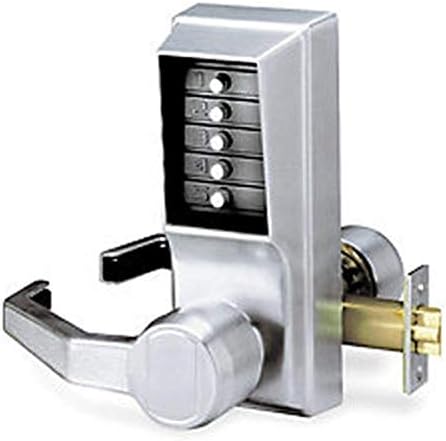 Simplex Kaba LL1011-26D-41 Cylindrical Push Button Lever Nko Lh Us26D, Satin Chrome