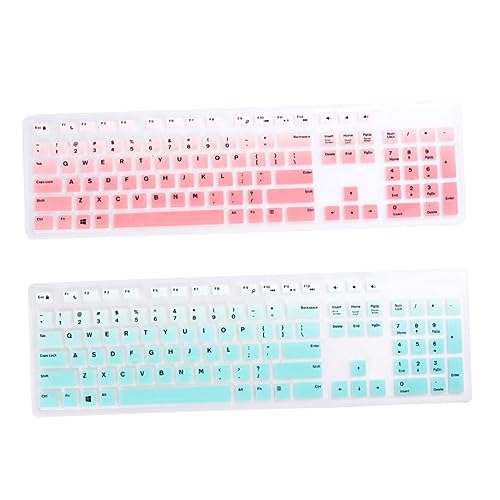 Protector de teclado DOITOOL de silicona flexible, juego de 2 fundas limpias compatibles con Kbp