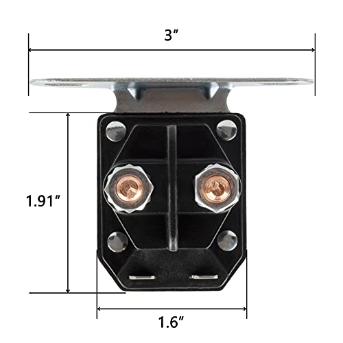 Am138068 Starter Solenoid Fit For John Deere Riding Mower, 725-04439 Solenoid For Mtd Troy Bilt Cub Cad Lt1042 Rzt50 And John Deere La145 L105 L130 Tractor, 12V Solenoid #TOP2