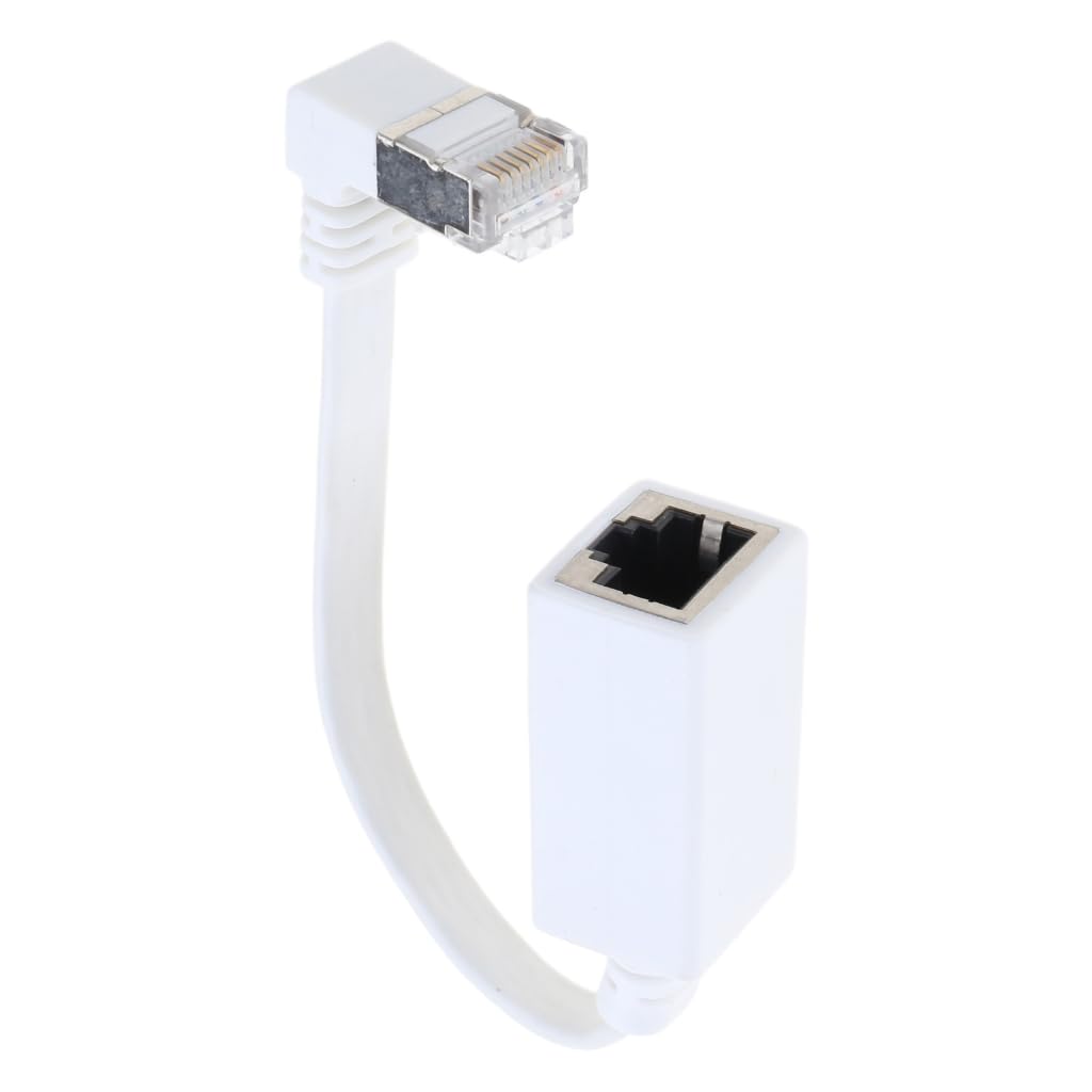 Elnwnnkc Ethernet Extension Cable Networking Cat7 Ethernet Extender Cable Adapter RJ45 Cord Shielded Male to Female