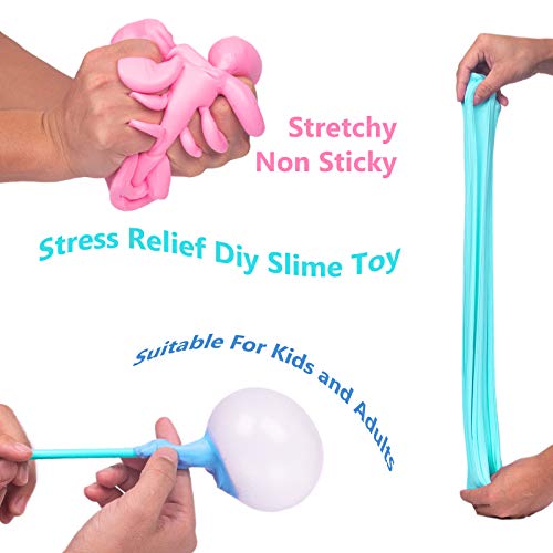 Image of Tonlead 3 Pack Butter Slime Kit, Slime Pack With Shark Slime Latte Slime Stitch Slime, Soft Putty Non-Sticky Sludge Toys, Birthday Kids Party Favors For Girls Boys(100Ml Each*3)