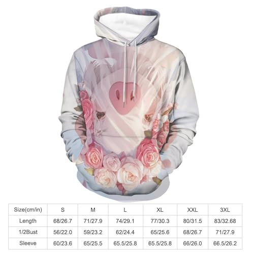 Pullover fleurs de mariage pour cochons le cadeau original en taille S - 3