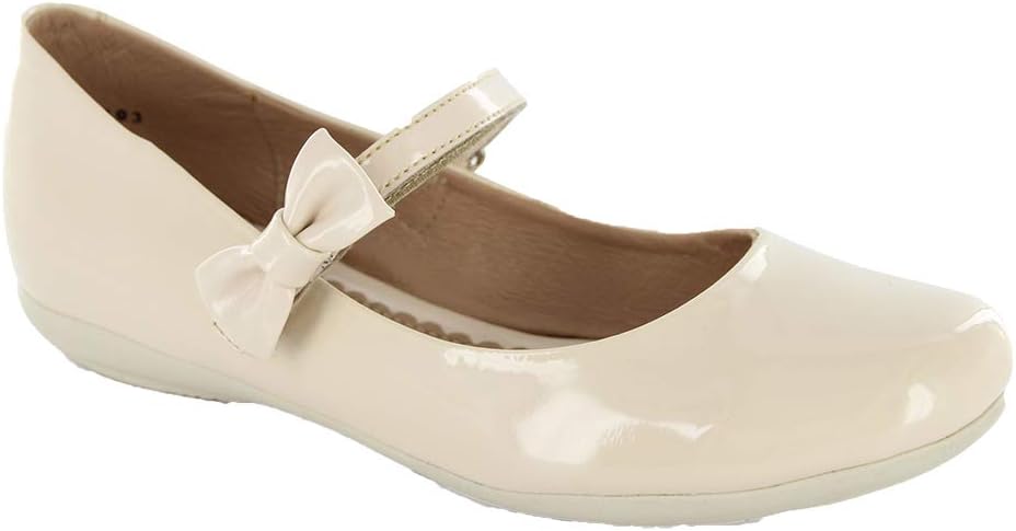 COQUETA Balerinas para Niña Fabricadas En Charol Color Beige con Moño y  látigo : Amazon.com.mx: Ropa, Zapatos y Accesorios