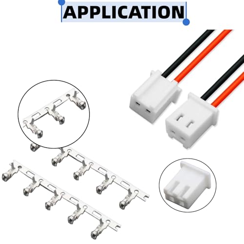 EGSCST 630PCS JST XH Connector Kit XH2.54mm Adapter Cable Terminal Connectors Set with 2.54 mm Pitch 2 3 4 5 6Pin Female Housing and Male Plug - Thumbnail 4