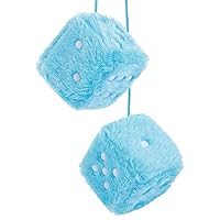 Dadi Peluche Per Specchietto Retrovisore - Coppia Cuori Stile Retrò 7,6 Cm