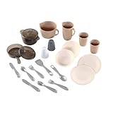 Step2 LifeStyle Dining Room Pots & Pans Set | Plastic Play Kitchen Accessories Set | 22-Piece Kids Kitchen Playset