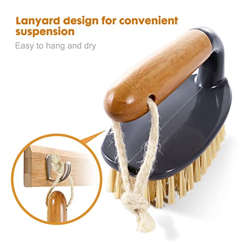 Masthome Bamboo Dish Brush,3-Pack Eco Friendly Dish Brush Set With Bamboo Handle, Kitchen Cleaning Brush Scrub Brush For Dishes Pots Pans Kitchen Sink Cleaning #TOP4