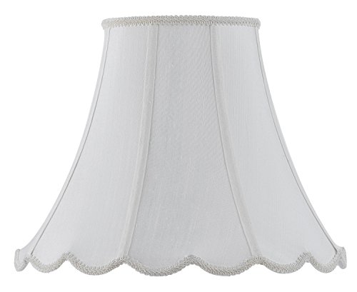 Cal Lighting Sh-8105/16-Wh Vertical Piped Scallop Bell, White #TOP10