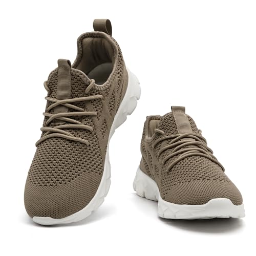 Image of Running Shoes for Men Gym Tennis Athletic Walking Shoes Non Slip Lightweight Breathable Sports Mesh Fashion Work Sneakers Casual Workout Trianer
