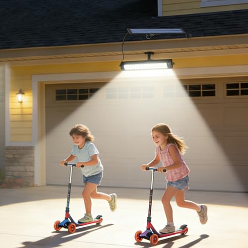 Solar Wall Light – 15.35 Inches Outdoor Lighting | Motion Sensor Lamp – ABS Solar Powered Wall Pendant Light With Remote Control Three Lighting Modes For Gardens Pathways Patios Driveways And Home – Image 5