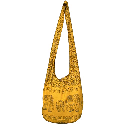 Preisvergleich Produktbild PANASIAM Shoulderbag elephant, golden yellow, L