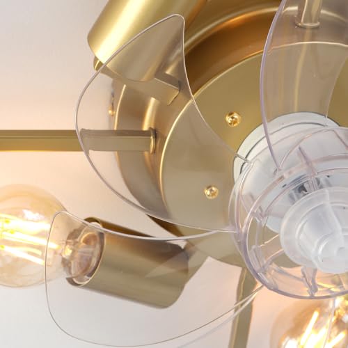 Garwarm 20" Caged Ceiling Fan with Light, Crystal Fandelier with Remote by Garwarm - Used condition - Image 9
