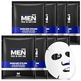 8PCS Mens Face Mask Set, Men's Facial Skincare Kit, Men's Hydrating Moisturizing Refreshing & Oil Control, Face Masks for All Skin Types – Daily Mens Skin/care, Fa/ce Masks Skincare Gifts for Men