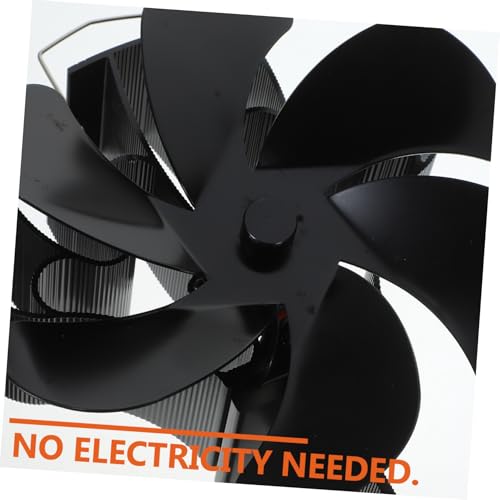 Ventilateur de poêle thermique 5 pales pour diffuser la chaleur du bois