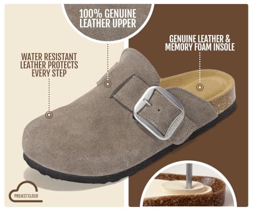 Project Cloud 100% Genuine Leather Clogs for Women Fall Shoes for Women by Project Cloud - Used condition - Image 2