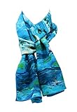 Salutto Women 100% Silk Scarves Van Gogh Paul Gauguin Monet Painted Scarf