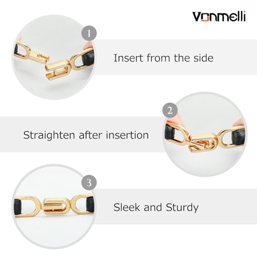VONMELLI Women's Leather Skinny Belt for Dress Adjustable Thin Waist Belt for Ladies4
