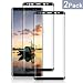 Produktbild NONZERS Panzerglasfolie für Samsung Galaxy Note 8, [2 Stück] 9H Härtegrad, 3D Vollständigen Abdeckung Displayschutzfolie, Blasenfreie, HD Klar Panzerglas Schutzfolie für Samsung Note 8