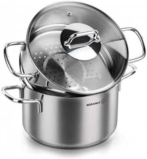 Korkmaz Perla Satinless Steel Couscous Set