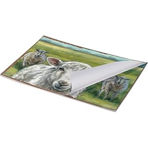 Primitives by Kathy Farmhouse Animals Tearaway Single Use Paper Placemat Pad of 24 from