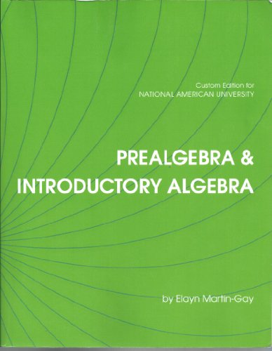 Prealgebra & Introductory Algebra National Amer... 1256818666 Book Cover