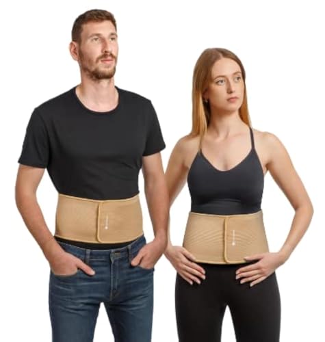 Movibrace Umbilical Hernia Belt with Silicone Pressure Pad Men &amp; Women XXL