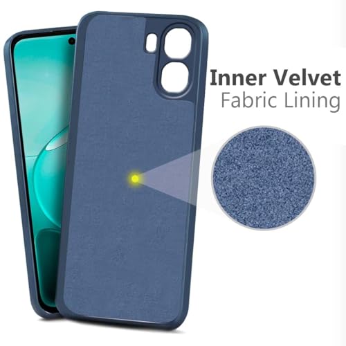 Image of Camera Bump Protection & Inner Velvet Fabric Lining Matte Back Cover Compatible for Tecno KM4 / Spark Go 2 - Green