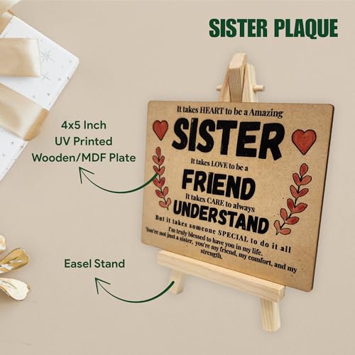 tinydabba Wooden Desk Plaque with Easel | Gift for Sister by tinydabba - 5