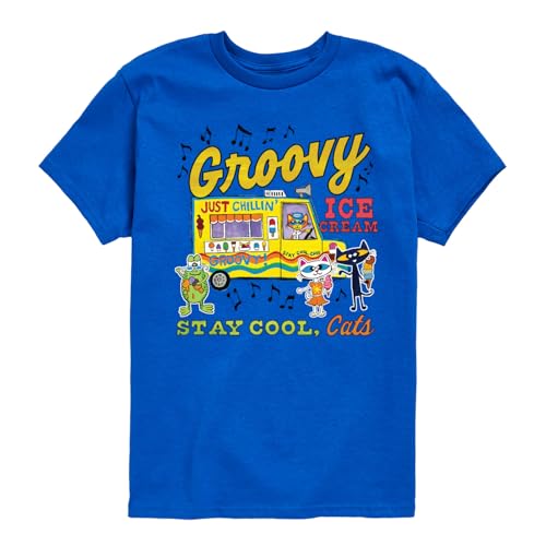Pete the Cat - Groovy Ice Cream Truck- Toddler and Youth Short Sleeve Graphic