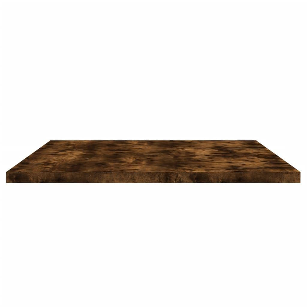 Półki ścienne, 4 sztuki, drewno wędzone, 80 x 40 x 1,5 cm, 25 kg na regał, modułowe rozszerzenie, do salonu, biura, gabinetu, miejsca do przechowywania i porządku