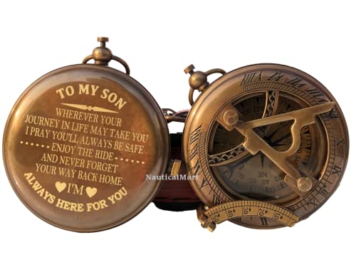 Brújula de bolsillo personalizada de latón portátil miniatura 1