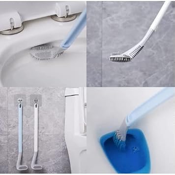 Ergonomik Tasarımlı Silikon Tuvalet Fırçası