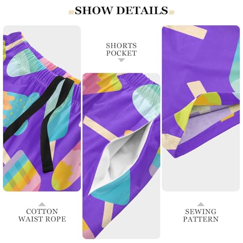 Men's Pajama Shorts Sleep Shorts Sleepwear Whiskey Lounge Sleep Pjs Bottoms with Pockets4