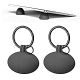 be2webo Portable Egg Keyring Style Anti-Slip Silicone Laptop & Pad Stand 2set(4pcs) - Ergonomic Viewing, Typing, Drawing, Cooling Foot/White Yellow (Gray+Gray)