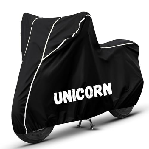 Image of Bike Cover for Unicorn 100% Waterproof, Dustproof & Scratch Resistant| Fully Bottom Elastic UV Resistant Heavy Duty Body Cover | All Weather Outdoor Use