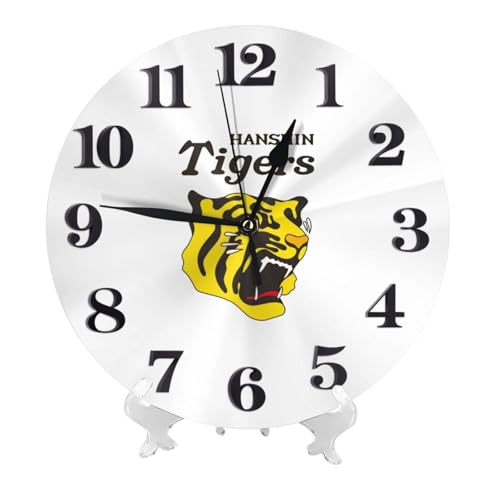 阪神タイガース (6) 掛け時計 おしゃれ 北欧 壁掛け時計 静音 自宅 寝室 部屋飾り 贈り物 インテリア 大数字 直径25cm 非電波 アニメ キャラクター かわいい プレゼント