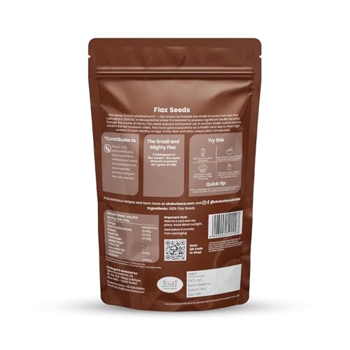 Image of Chef Urbano Flax Seeds 400 GMS | Alsi Seed | Raw and Natural | Immunity Booster | Rich in Protein and Fiber | Seeds for Eating | Diet Food