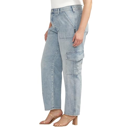 Silver Jeans Co. Women's Denim Utility Cargo Jeans2