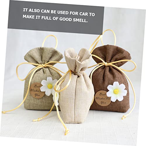 6 bolsas de sachet vacías de lavanda para hogar y auto miniatura 3