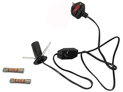 Homankit Dimmable Himalayan Salt Lamp Cord with Dimmer Switch, Built-in with Replaceable...