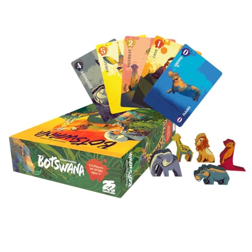 Image of 25th Century Games Botswana | Animal Collecting Strategy Card Game by Reiner Knizia & 25th Century Games, Ages 7+, 2-5 Players, 20-30 Min Playtime