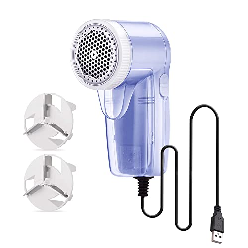 Quitapelusas Eléctrico, Afeitadora de Ropa portátil, 2 Cuchillas Incorporadas de Acero...