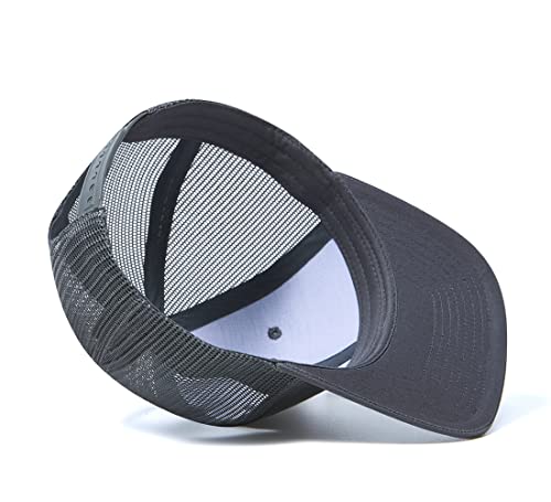 Image of Quanhaigou Trucker Hat - Mesh Snap Back - Unisex Adjustable Baseball Cap - Outdoor Hats for Men Women