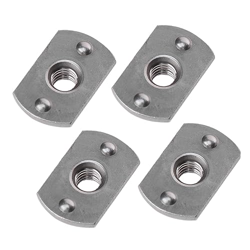 GARVALON Assorted Fastener Nuts 15pcs T-Nuts Pronged Tee Welded Insert Carbon Steel Strong and for All Projects