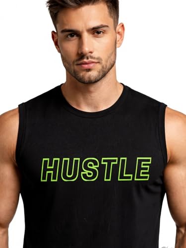 Image of 3Colours RGB Men's Active Wear Sleeveless Tank top, Gym Vest, Leisure wear CCUT Hustle