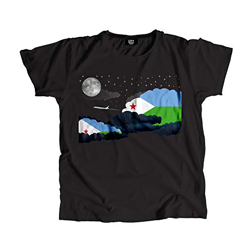 T-shirt Djibouti Night Clouds doté d'une finition haut de gamme durable