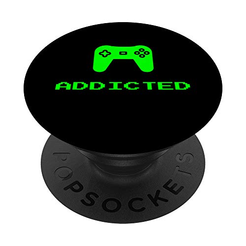 Addicted Video Gamer Online Console Gaming Controller Cool Popsockets Popgrip: Swappable Grip For Phones & Tablets #TOP15